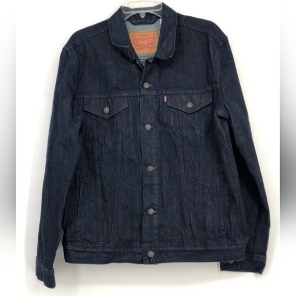 Levi's Dark Blue Denim Jacket, Women Size Large new without tags - Picture 10 of 14